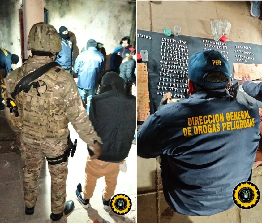 A cuatro días del último operativo, volvieron a allanar Lomas del Mirador II y secuestraron cocaína y casi un millón de pesos