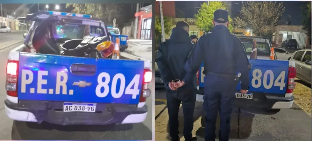 Detuvieron a un motociclista en Paraná tras una persecución por realizar maniobras peligrosas